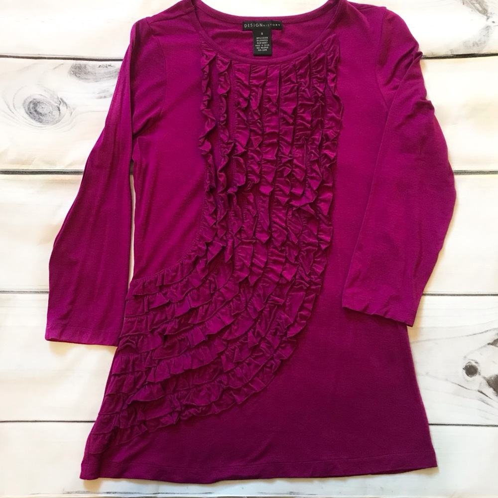 Bold Ruffled Design History Top - Picture 2 of 4